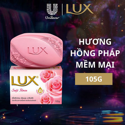 [PC Gift] Xà Bông Lux Hương Hồng Pháp Mềm Mại 105G