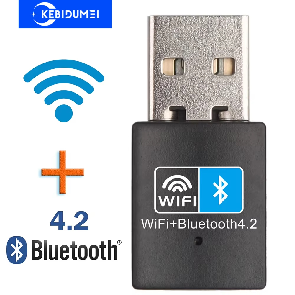 Bộ Chuyển Đổi WiFi USB 150Mbps Bluetooth 4.2 Thẻ Mạng Không Dây USB Dongle 2.4G Bộ Thu Wlan Không Dâ