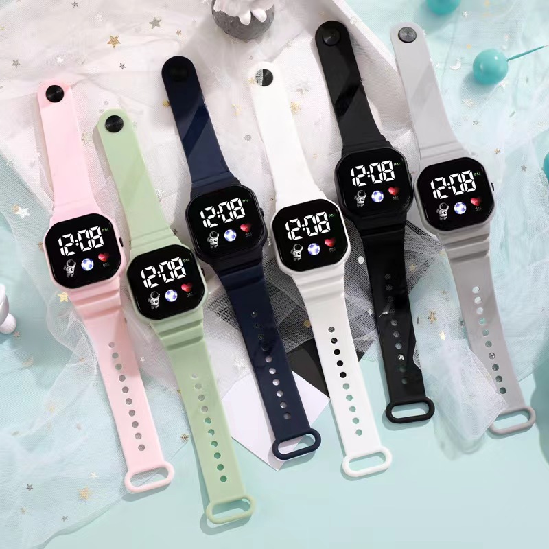 Đồng hồ đeo tay kỹ thuật số trẻ em chống nước Unicorn dành cho trẻ em Thiết kế học sinh sành điệu Không bao gồm hộp