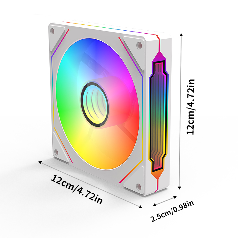 Bộ điều khiển quạt laptop Argb Prism 4pro mới cho vỏ máy tính, tản nhiệt sáng với đèn màu thế hệ 2/4