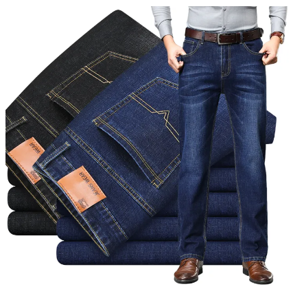Quần jean nam, quần nam, quần jean thoải mái Quần jean dài thời trang, quần jean 2 màu