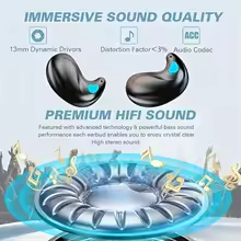 X57 Tai Nghe Bluetooth Không Dây Tai Nghe In-Ear Âm Nhạc Ngủ Tai Nghe Thể Thao HIFI Bass Âm Thanh Nổi HD Gọi Tai Nghe Tai Nghe Tai Nghe | BigBuy360 - bigbuy360.vn