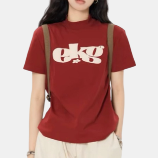 [Choice] Áo thun baby tee nữ in EKG KIMEE_MA210 form ôm body chất cotton 4 chiều co giãn mùa hè