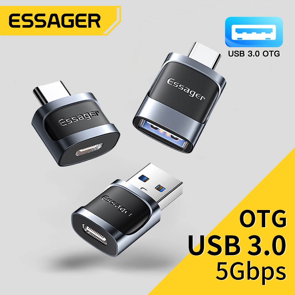 Bộ chuyển đổi OTG Type C sang USB Micro USB sang Type C Adapter OTG USB sang Type C Adapter Essager