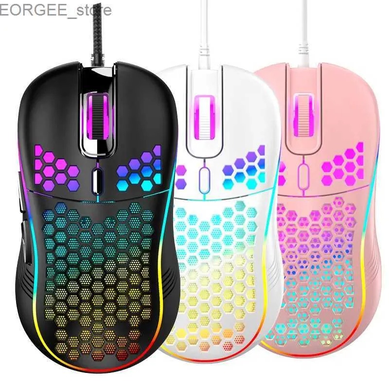 Chuột chơi game có dây Chuột chơi game không dây nhẹ được chiếu sáng Đèn thở 7 màu Phụ kiện máy tính