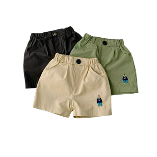 Quần kaki Obeah CBSC200-X cho bé trai thô mềm thêu logo gấu