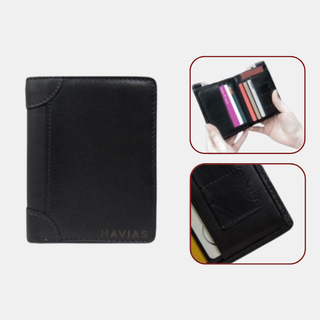 ví da nam thủ công LAFFY HAVIAS Choice LC130L621 nhiều màu da bò Nappa thật 100%