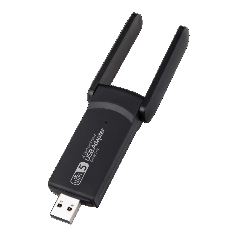 Bộ chuyển đổi USB Wifi không dây 1300Mbps băng tần kép AC1300 không cần trình điều khiển cho máy tín