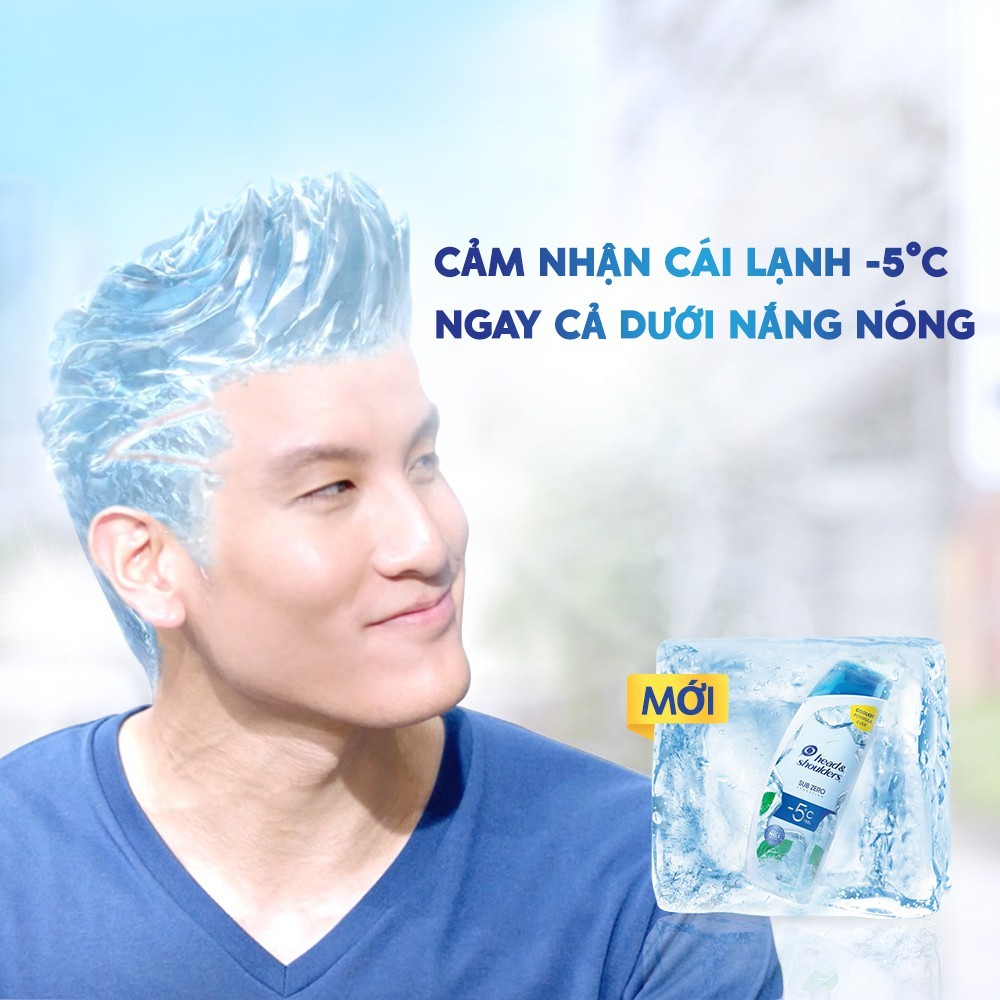 Dầu Gội Sạch Gàu HEAD & SHOULDERS Sub Zero Băng Lạnh - Chai 800ml