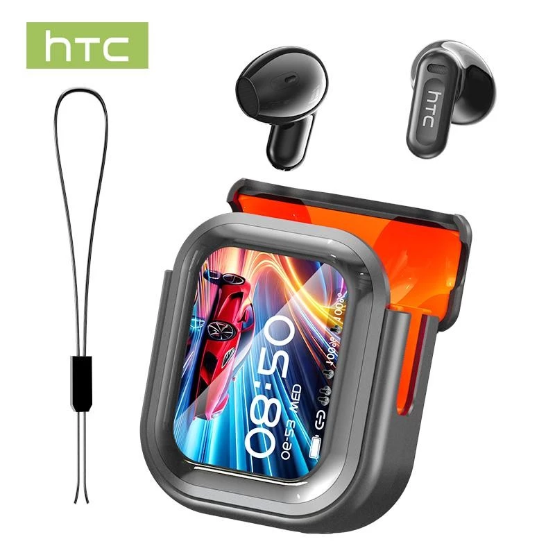 HTC NE20 Earbuds Bluetooth 6.0 AI Tai nghe Màn hình LED thông minh Dịch trực tiếp Chất lượng âm than