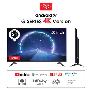 Android smart tivi 4k uhd itel 50 inch g5057 - miễn phí lắp đặt