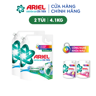 Combo 2: Nước Giặt ARIEL Matic Chuyên Gia Cửa Trên Túi 3.9kg - 4.1 Kg Hương Nắng Sớm/ Downy Nước Hoa/ Oải Hương