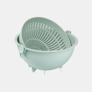 Bộ thau rổ xoay đa năng Yoko 28 cm INOCHI114 Dễ dàng vệ sinh, Chất liệu an toán sức khoẻ