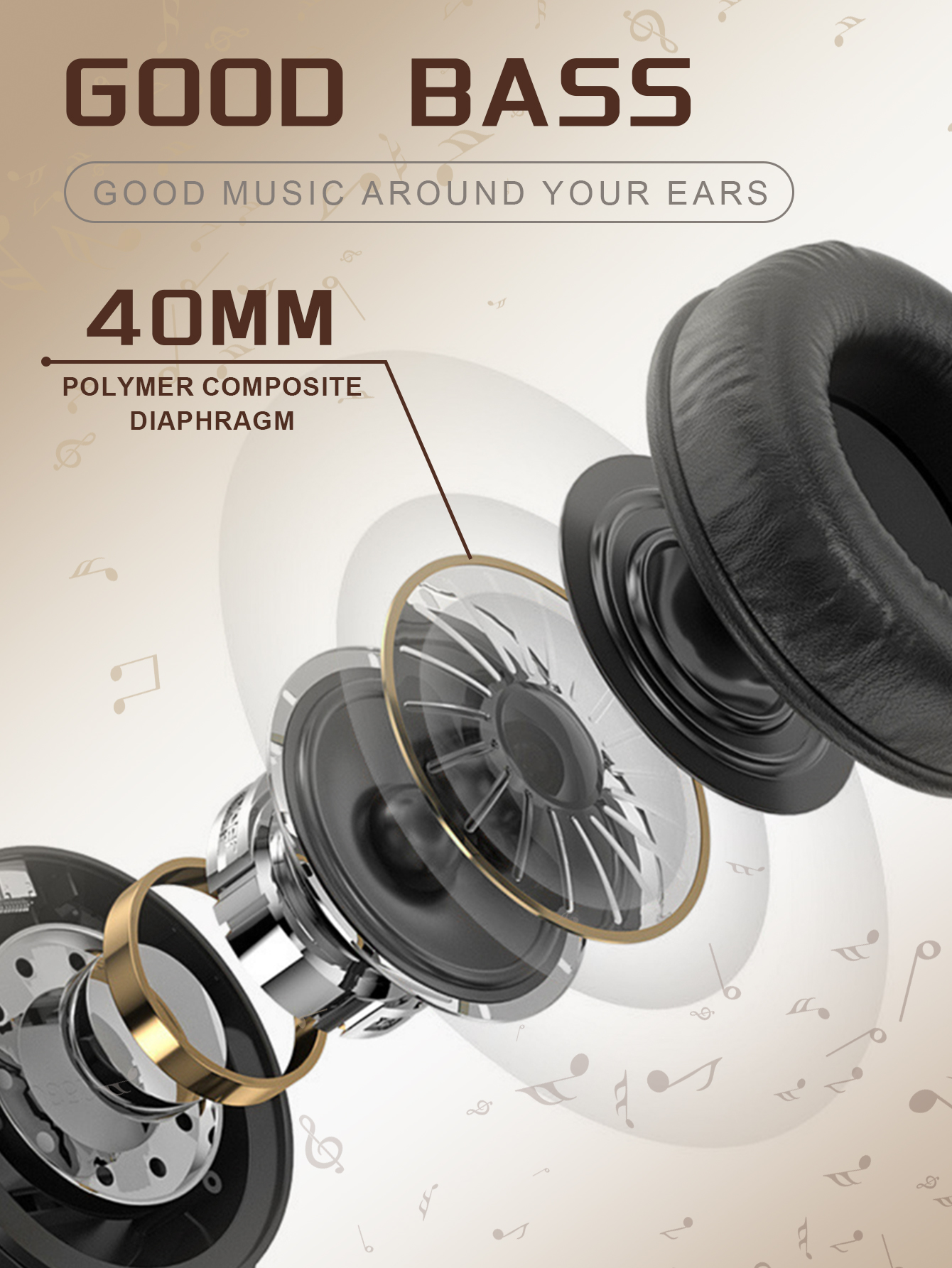 Tai nghe không dây 5.3 Tai nghe chờ tuổi thọ cao Giảm tiếng ồn thông minh Tai nghe chống nước để chơi game âm nhạc | BigBuy360 - bigbuy360.vn