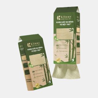 Khăn giấy đa năng 5 lớp từ bột tre Klinny Choice MA-1715-1 dai, thấm hút tốt
