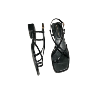 [Choice] Giày Sandal Xỏ Ngón ES-96.13 Đế Phẳng Gót Dày Mùa Hè Có Khóa Cài Phong Cách Roman