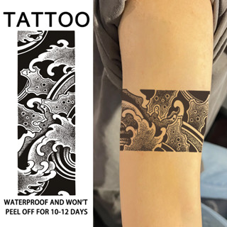 Vòng tay phun, Nhãn dán hình xăm tạm thời Chống thấm nước lâu trôi, Hình xăm mô phỏng cánh tay Bán vĩnh viễn Nam không phản quang