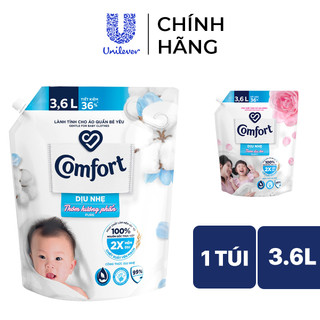 Nước Xả Vải Comfort Dịu Nhẹ Túi 3,6L/3.8L