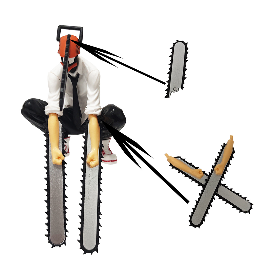 Mô Hình Nhân Vật Chainsaw Man Denji Pochita Cao 14.5cm Ngồi Búp Bê Huyết Quái Anime Đồ Trang Trí Bàn