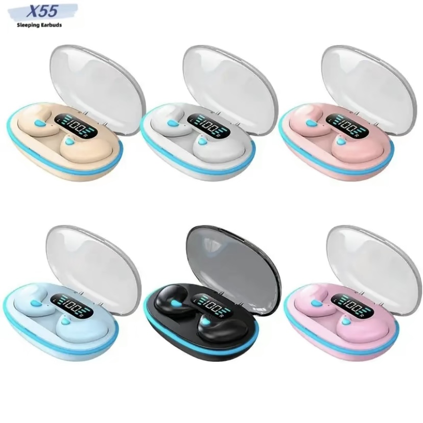 Tai nghe ngủ X55 Tai nghe không dây Bluetooth Tai nghe khử tiếng ồn Tai nghe chống nước âm thanh nổi