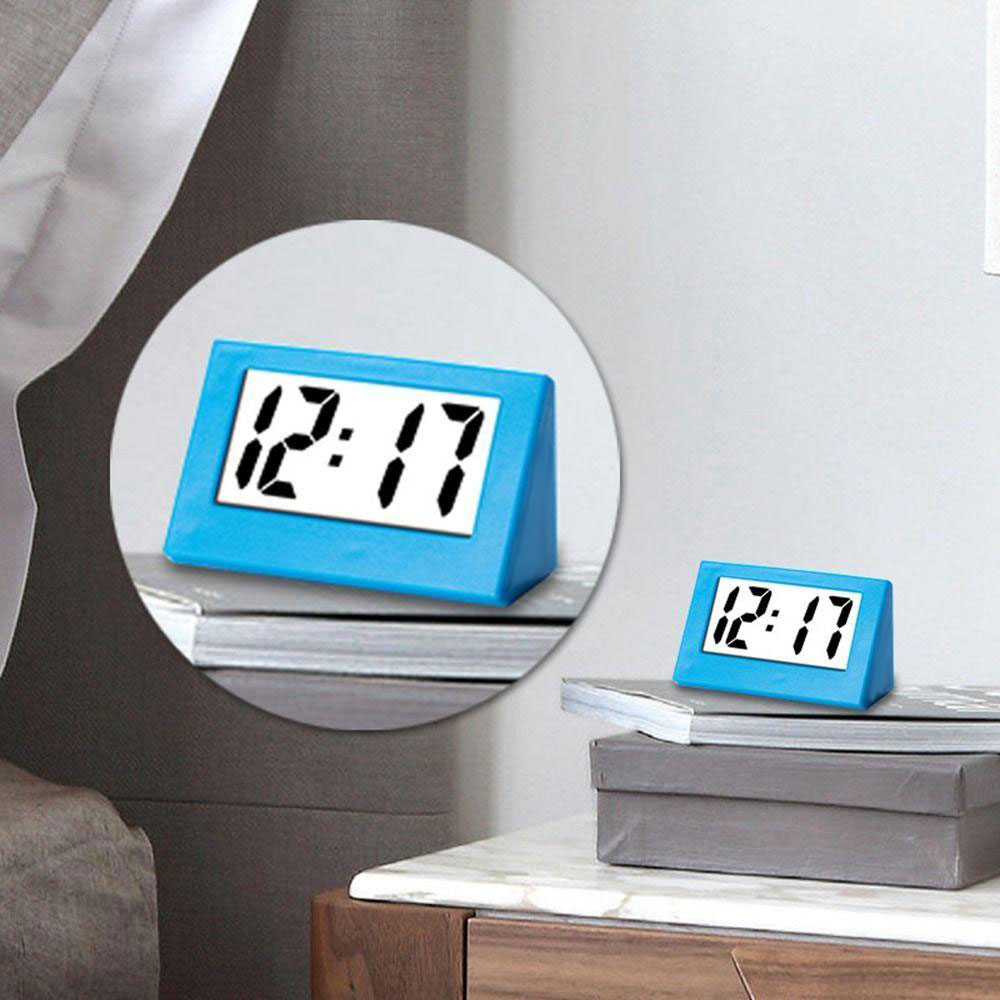 Đồng hồ tam giác Mini DOREEN1, Đồng hồ kỹ thuật số để bàn ABS nhỏ, Học sinh điện tử đơn giản tắt tiếng di động