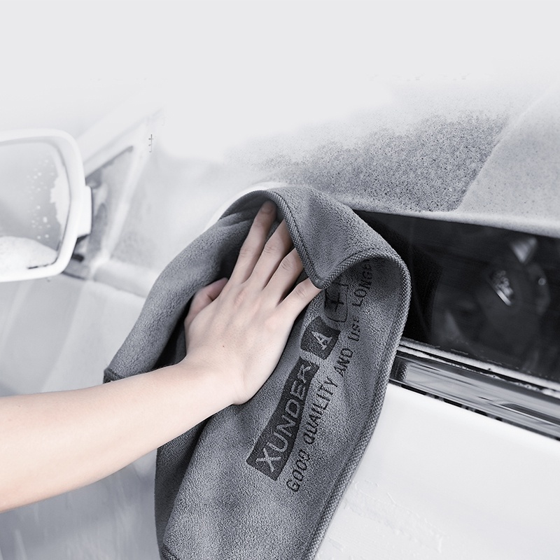 Microfiber Khăn Rửa Tự Động Cao Cấp Làm Sạch Ô Tô Hemming Vải Sấy Chăm Sóc Ô Tô Vải