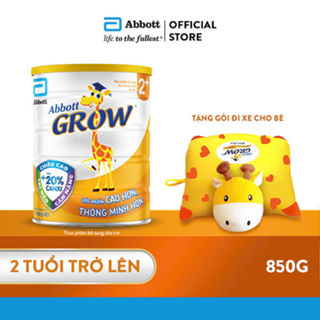 [Tặng Gối đi xe cho bé] Sữa bột Abbott Grow 2+ 900g/850g