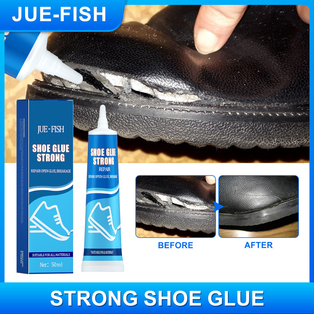 [Cung cấp ngoài vỏ] Jue-Fish Sửa chữa giày thể thao dính Giày vải Giày da chống thấm nước Keo sửa chữa giày chắc chắn 50ml