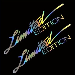 Đề can ô tô phản quang phiên bản giới hạn 2 gói – Nhãn dán xe đạp PVC tự dính kèm chữ cái tiếng Anh – Nhãn dán trang trí xe cắt Laser Sử dụng một lần – Cản trước và cửa sổ