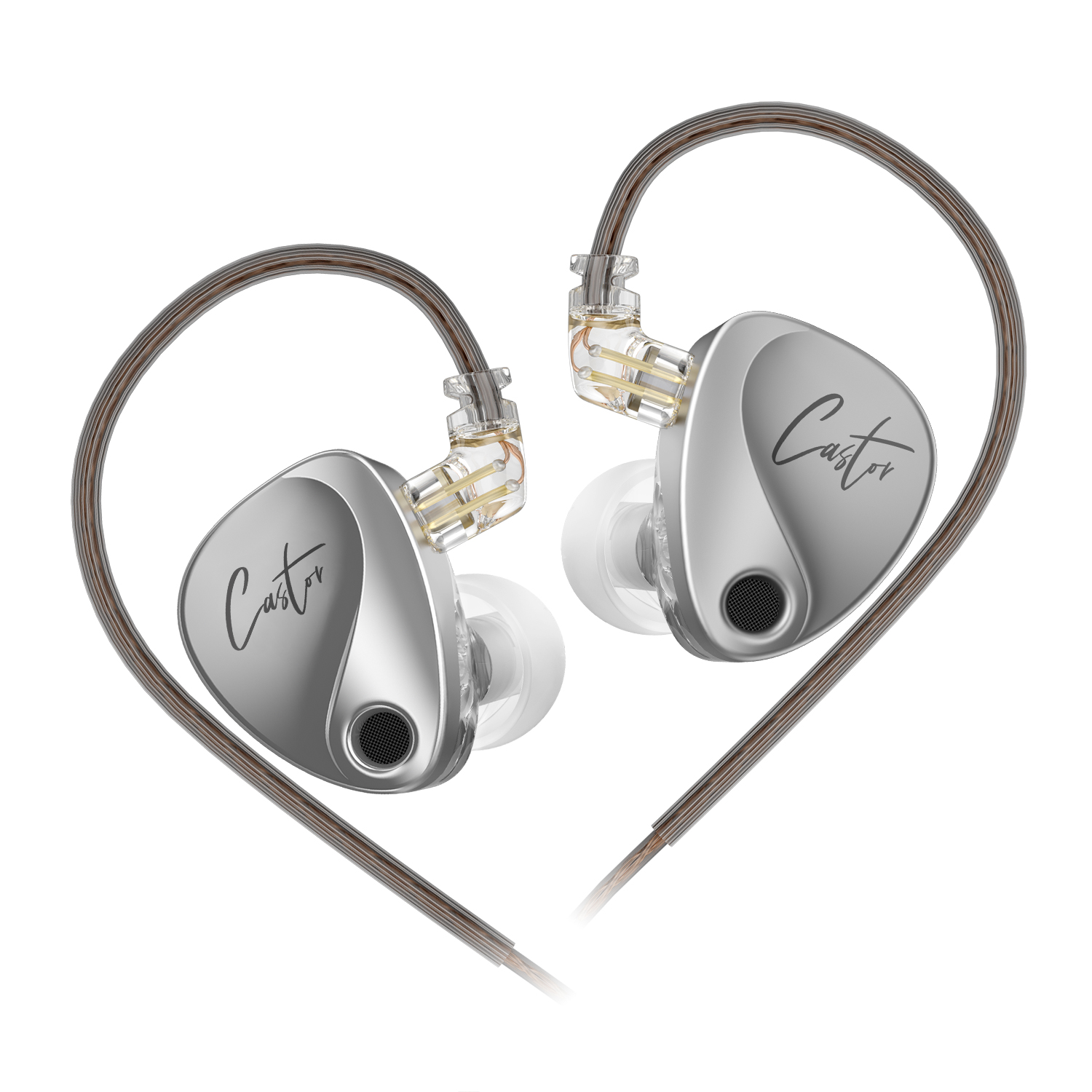 KZ Castor Tai nghe In Ear Hifi Bass Có dây Cách âm Điều chỉnh Âm thanh IEMs Trình điều khiển kép Tai