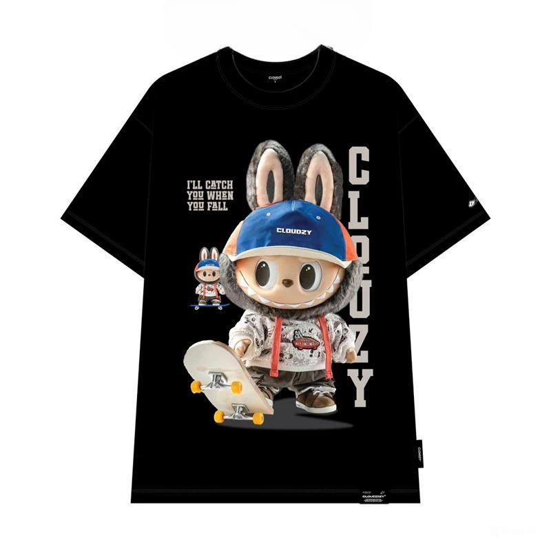 Áo phông nữ nam unisex local brand CLOUDZY FA1-0645-5 form oversize tay lỡ thun labubu