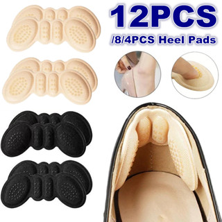 4 / 8 / 12 Miếng Dán Gót Mềm Thoải Mái, Miếng Lót Gót Cho Giày Quá Lớn, Miếng Lót Gót Chống Dính Tự Dán, Miếng Dán Chăm Sóc Gót Chân