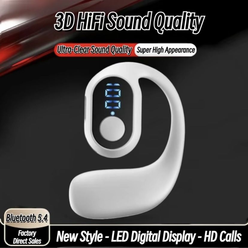 OWS KY2 Pro Tai nghe không dây Bluetooth một tai Màn hình nguồn LED Điều khiển Boutton Tai nghe nhạc