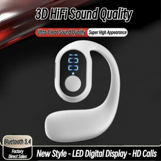 Ows KY2 PRO Tai nghe không dây Bluetooth một tai Tai nghe âm thanh nổi âm trầm thực sự Pin dung lượng lớn với thời gian phát lại 16H Màn hình nguồn LED Điều khiển Boutton Tai nghe nhạc thể thao kinh doanh