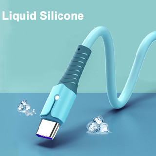 Cáp đèn led silicon lỏng type c 5a cho dữ liệu usb ip android