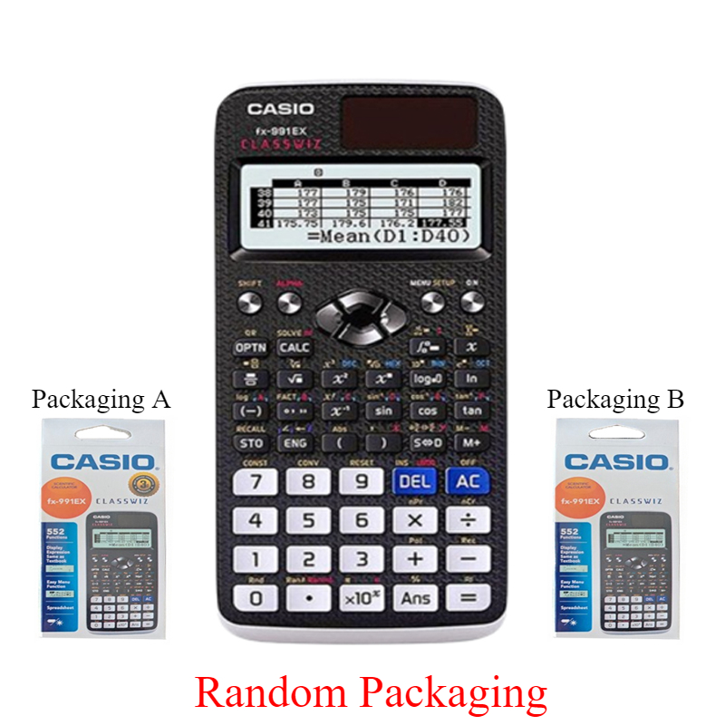 Máy tính khoa học Casio FX-991EX FX-991ES Plus FX-82MS mới, Phiên bản mới 240 chức năng, Phiên bản 2