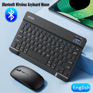 Bộ Chuột Bàn Phím Không Dây Bluetooth Mini Cho IOS Android Máy Tính Bảng Windows Cho iPad Air Mini Pro Bàn Phím