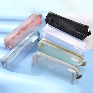 1 Túi đựng bút chì trong suốt pha lê dung tích lớn - Hộp đựng bút lưới Nylon bền để kiểm tra và sử dụng cho học sinh - Essential Sc hool Supply cho bé trai và bé gái