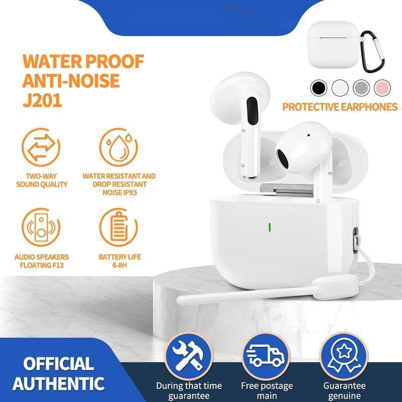 Tai nghe không dây J201 nâng cấp A6 Pro tai nghe Bluetooth 5.3 với microphone tích hợp âm thanh tốt 