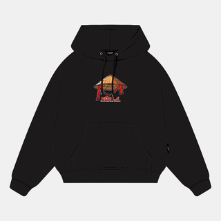 [Choice] Áo Hoodie Boxy Nỉ Nam Nữ FA1-0645-8 Bông Dầy Form Rộng Tay Phồng Hình Nón Lá