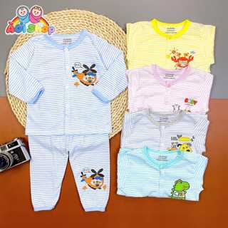 Set quần áo dài tay Chocie Việt Nam QA-55 họa tiết kẻ, mềm mại cho bé yêu
