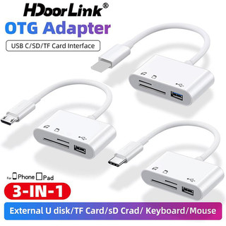 HUAWEI Đầu Đọc Thẻ Nhớ sd hdoorlink 3 Trong 1 Cho i-phone i-pad usb c Sang usb micro sd tf