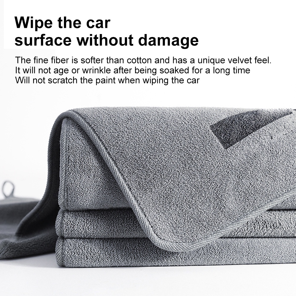 Microfiber Khăn Rửa Tự Động Cao Cấp Làm Sạch Ô Tô Hemming Vải Sấy Chăm Sóc Ô Tô Vải