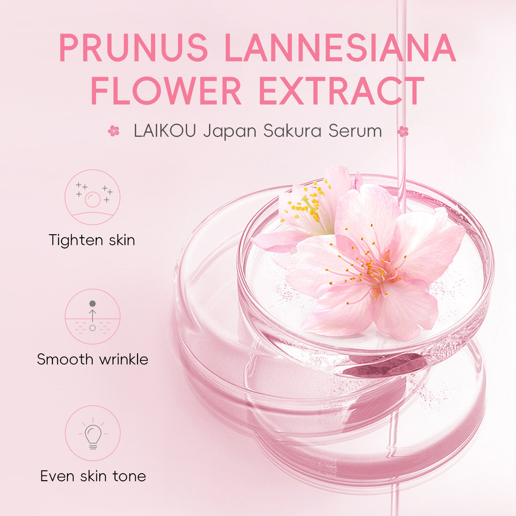 Laikou serum sakura Se Khít Lỗ Chân Lông Làm Trắng Da 17ml