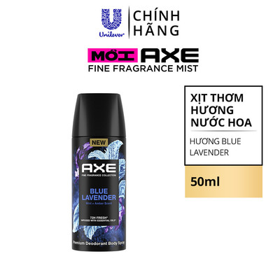 [HB GIFT-PC] Xịt thơm nước hoa cao cấp AXE 50ml, Fine Fragrance mist lưu hương tinh tế và khử mùi lên tới 72h