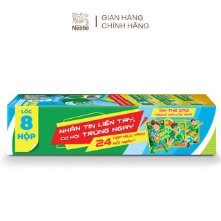  Thùng 48 hộp sữa lúa mạch Nestlé® MILO® Ít đường 110ml (8 hộp/lốc)
