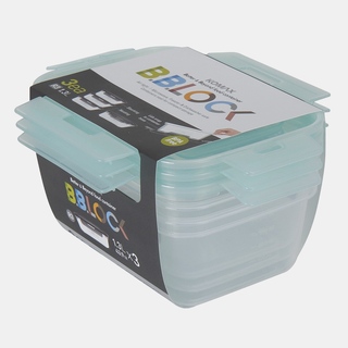 [Choice] Set 3 hộp nhựa chữ nhật BB Lock FH-101 sử dụng được lò vi sóng