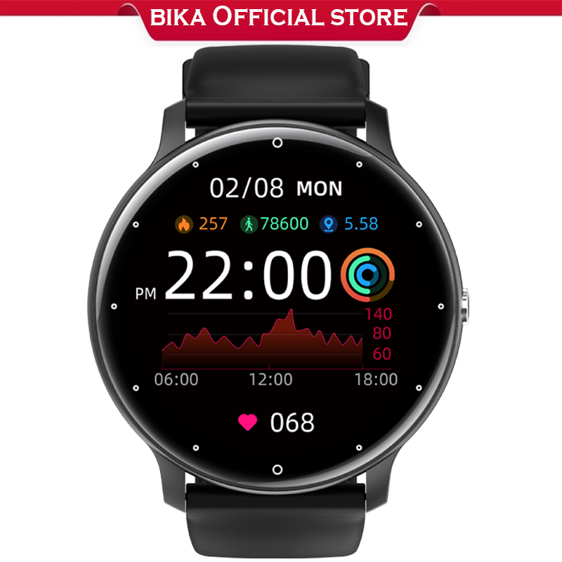 Bika 2024 Mới Đồng Hồ Thông Minh IP67 Chống Nước Bluetooth Nam Nữ Toàn Màn Hình Cảm Ứng Thể Thao Đồng Hồ Cho Android IOS Đồng Hồ Thông Minh Nam