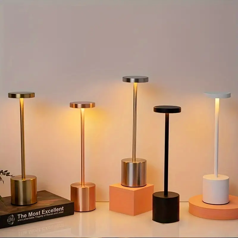 1 Đèn LED Bàn Không Dây Pin Sạc Đèn Bàn Cảm Ứng Thích Hợp Cho Sân Vườn Đèn Bàn Có Thể Tháo Rời 3 Màu Đèn Bàn Làm Mờ Vô Cấp
