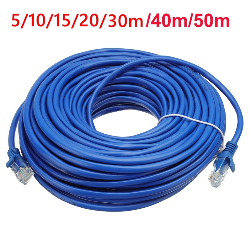 Cáp Ethernet 10M đến 30M CAT5 RJ45 Cáp Lan Cáp mạng Internet ngoài trời có sẵn